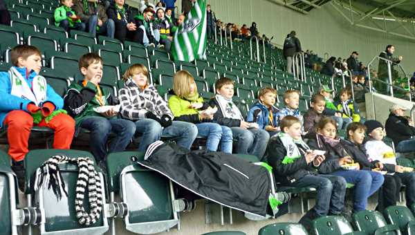 E2 Team im Gladbach Stadion