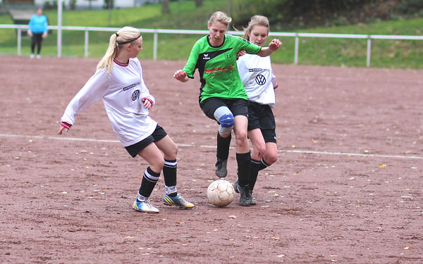 Silke stark in der Defensive und mit Ruhe im Spielaufbau