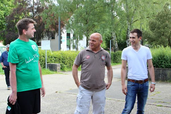 Neuer Trainer im TuS: Mirko und Kim-Oliver begrüßen Martin Ertner