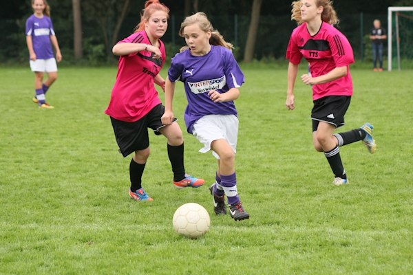 Zweifache Torschützin Maria - ballgewandt und mit gutem Auge für die Mitspielerin