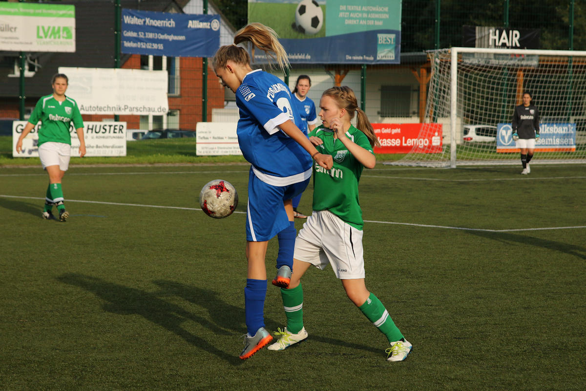 Szenen aus einem Vorbereitungsspiel in Asemissen